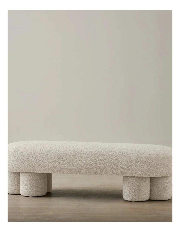 Estelle Ottoman in Cream image 2