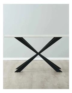 Lena Sintered Stone Console Table in White