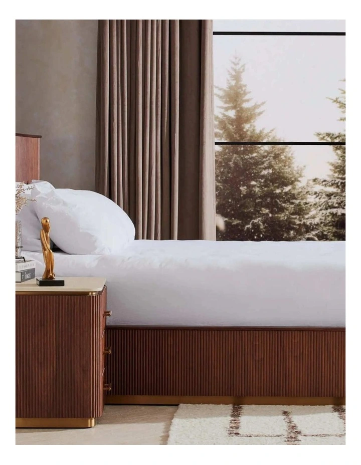 San Pierre Queen Bed in Walnut image 3