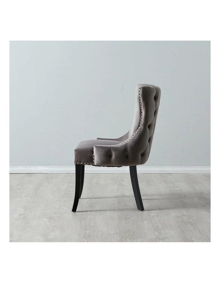 Camille Dining Chair in Pebble Grey image 2