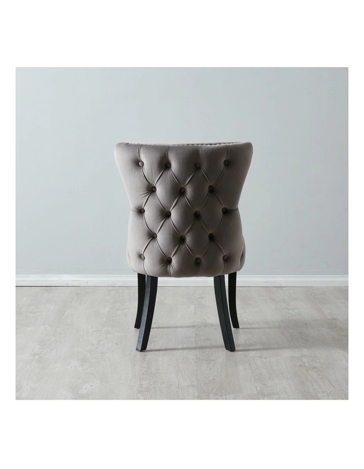 Camille Dining Chair in Pebble Grey image 3