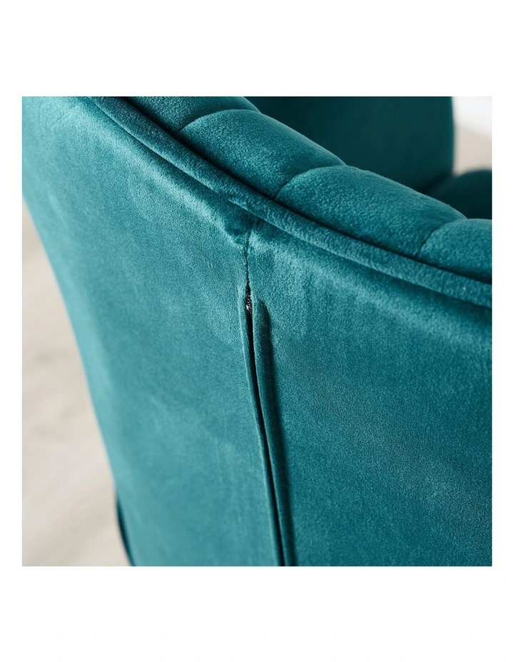 Valerie Bar Stool in Peacock Blue image 4