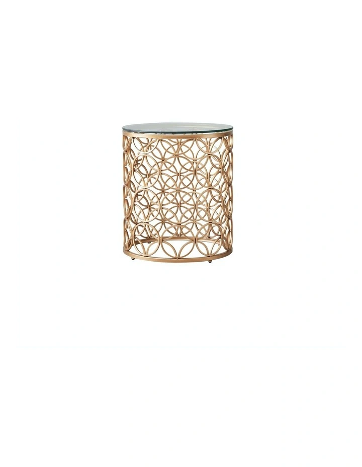 Cody Side Table in Gold image 1