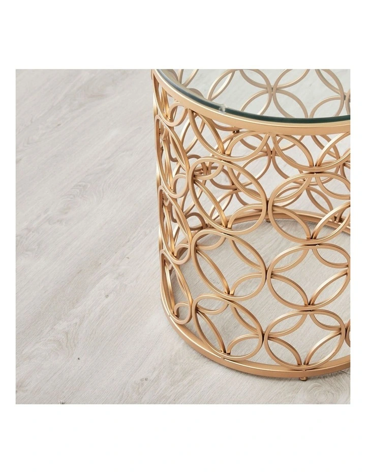 Cody Side Table in Gold image 2