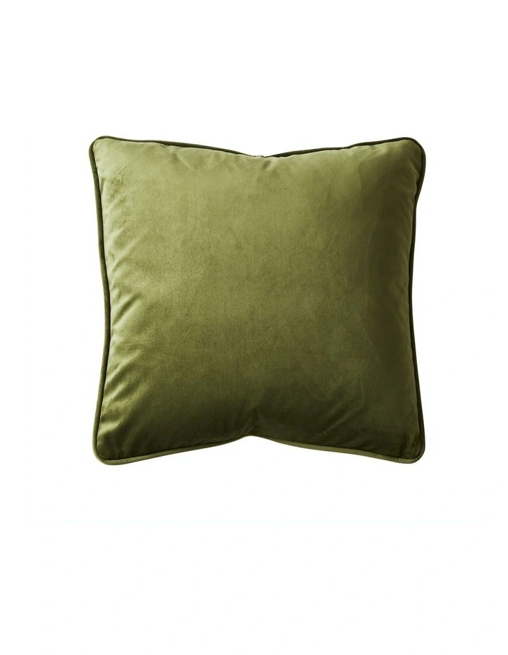 Remi Velvet Cushion in Grass Green image 1