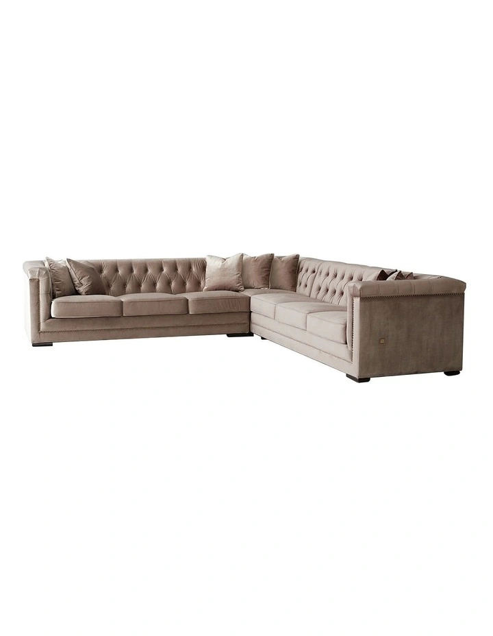 Audrey Corner Sofa in Beige image 1