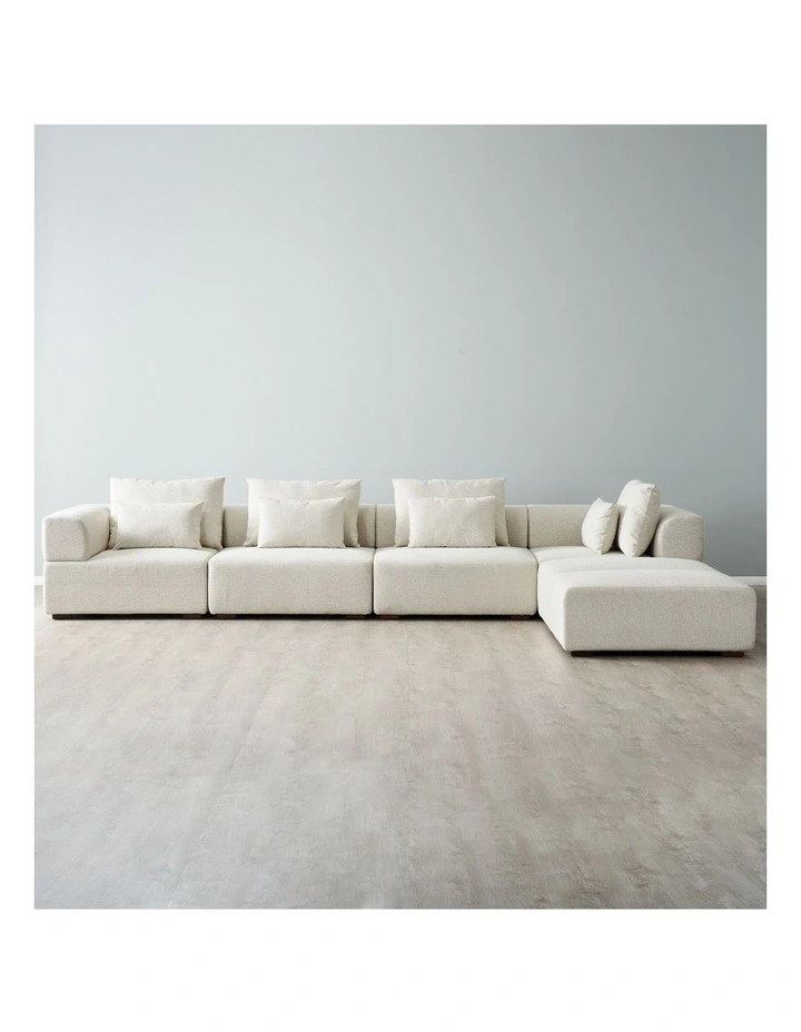 Riviera Isabelline Corner Sofa in White image 2