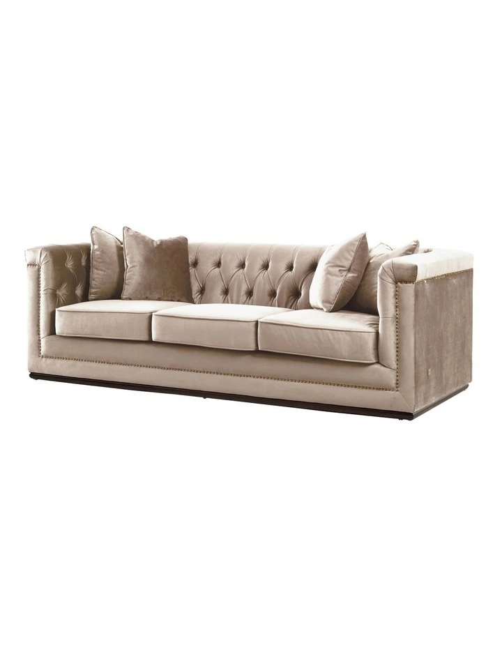 Pascal 3-Seater Sofa in Beige image 1