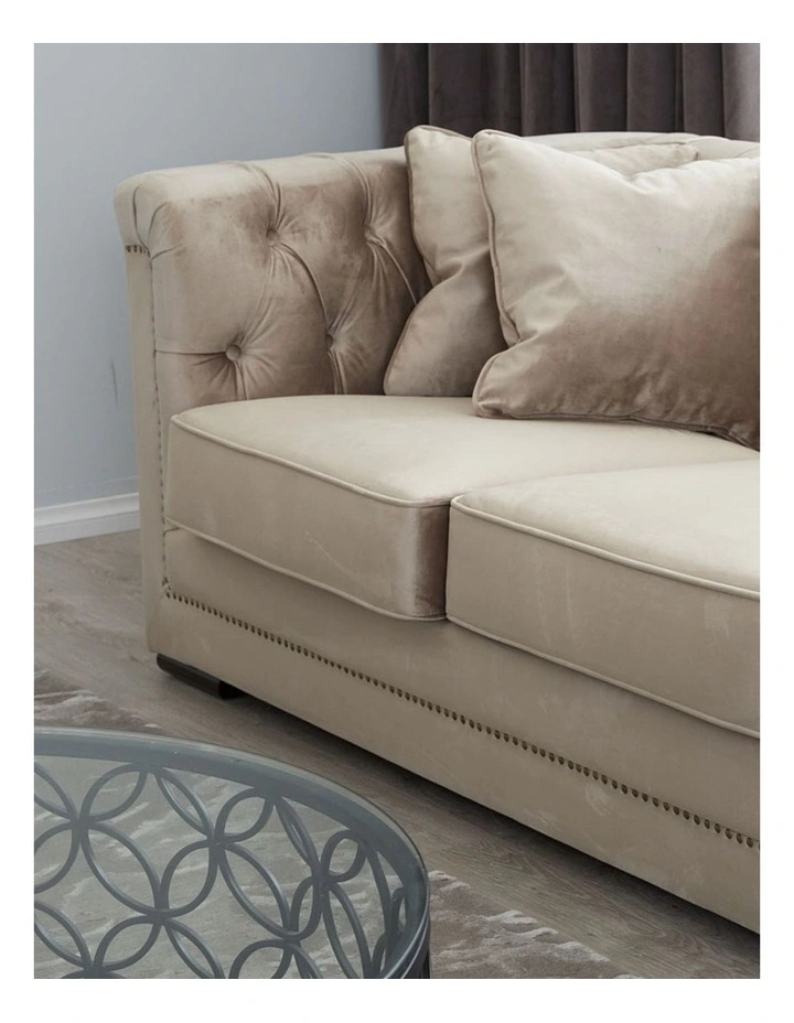 Pascal 3-Seater Sofa in Beige image 3