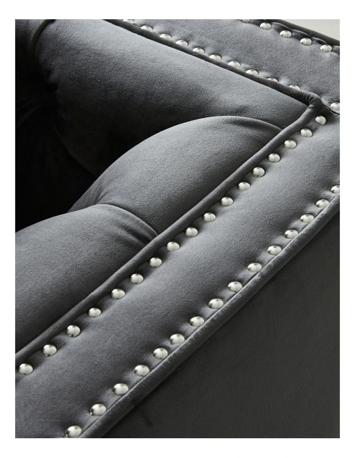 Vogue 3 Seater Sofa in Grey image 4
