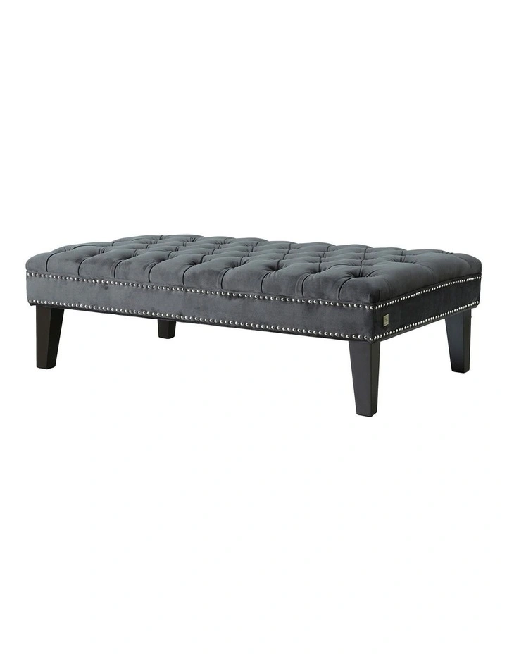Vogue Ottoman in Charcoal image 1