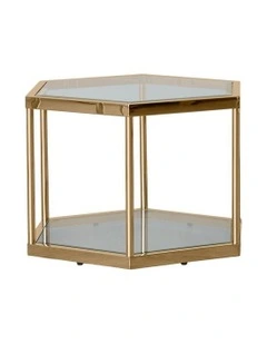 Hexagonal Table H400mm in Gold