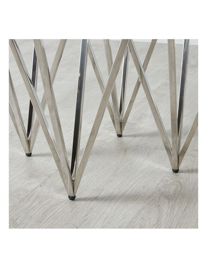 Millie Side Table in Silver image 3