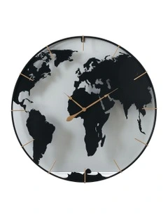 Atlas Wall Clock in Black