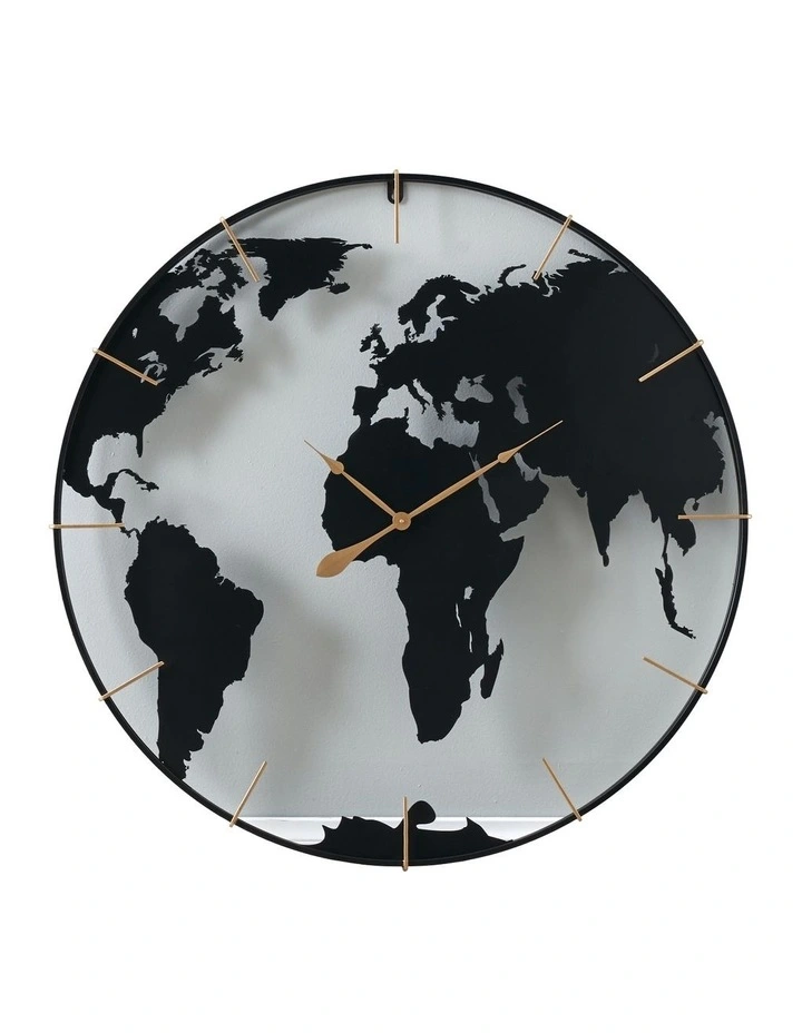 Atlas Wall Clock in Black image 1