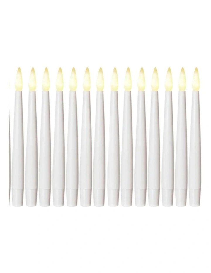 LED Wireless Candle With Remote Set of 16 in White image 1
