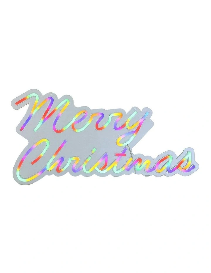 Merry Christmas Neon Sign 50cm in Multicolour image 1