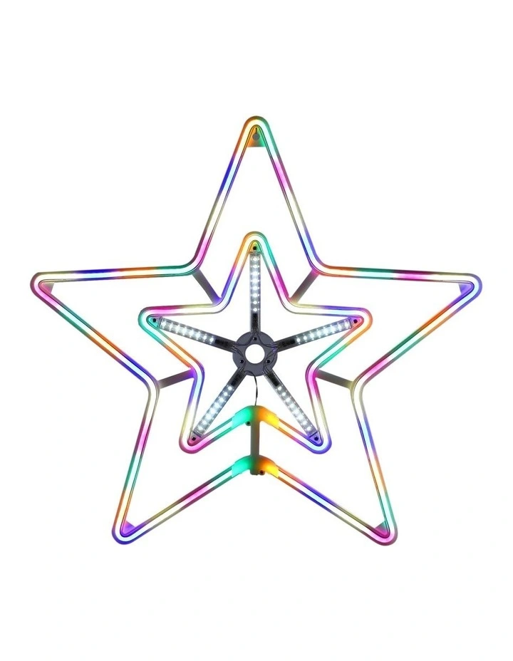 Digital Shooting Neon Star Lights 55 x 51cm image 1