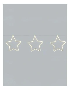 Neon Star Set of 5 in Warm White