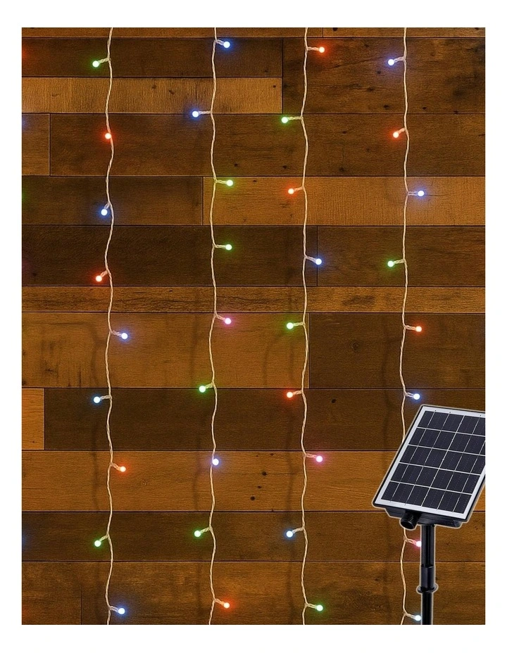 Solar Powered 160 LED Curtain Light image 4