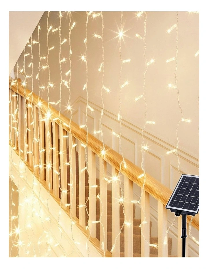 Solar Powered 160 LED Curtain Light image 4