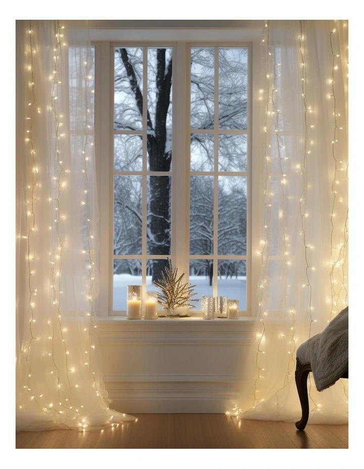 Solar Powered 160 LED Curtain Light image 5