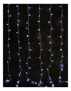 Solar Powered 160 LED Curtain Light
