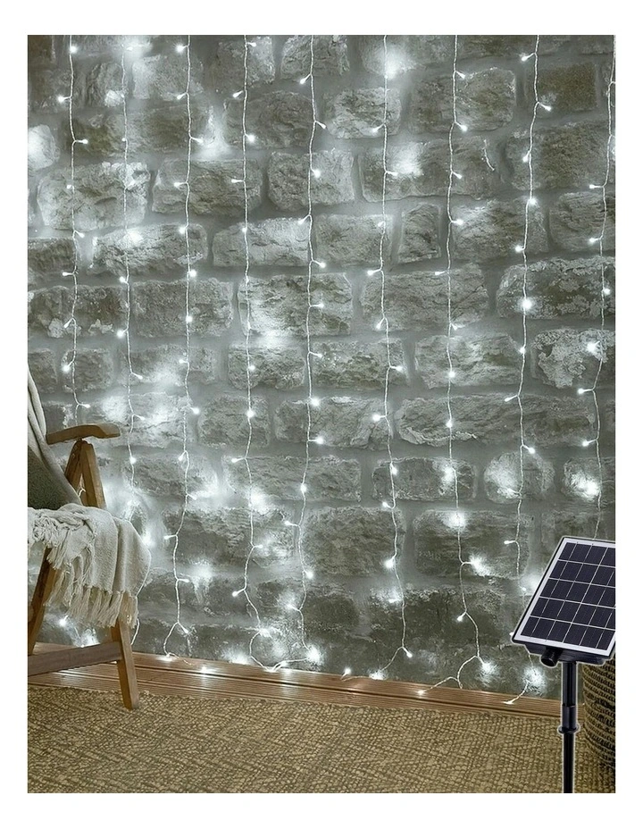 Solar Powered 160 LED Curtain Light image 5