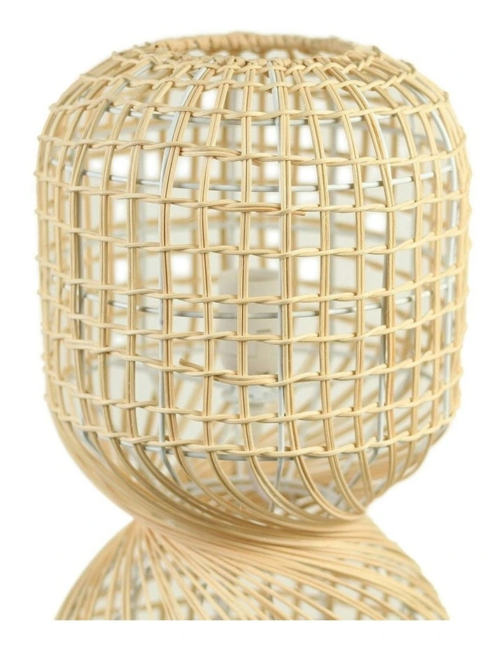 Twirla Rattan Floor Lamp Small in Natural image 5