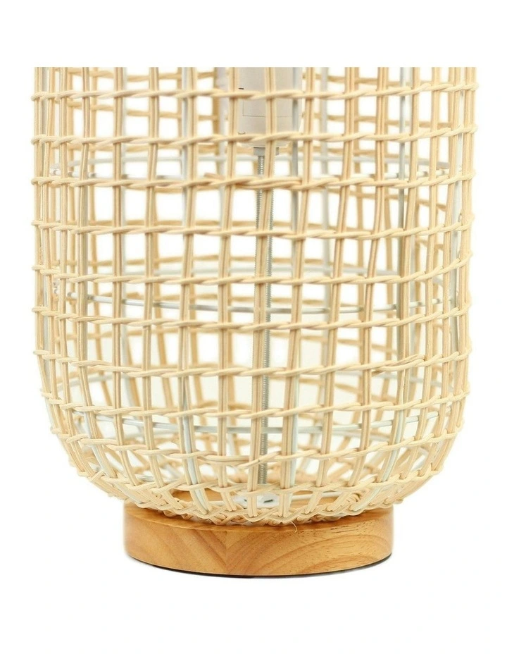 Twirla Rattan Floor Lamp Small in Natural image 6