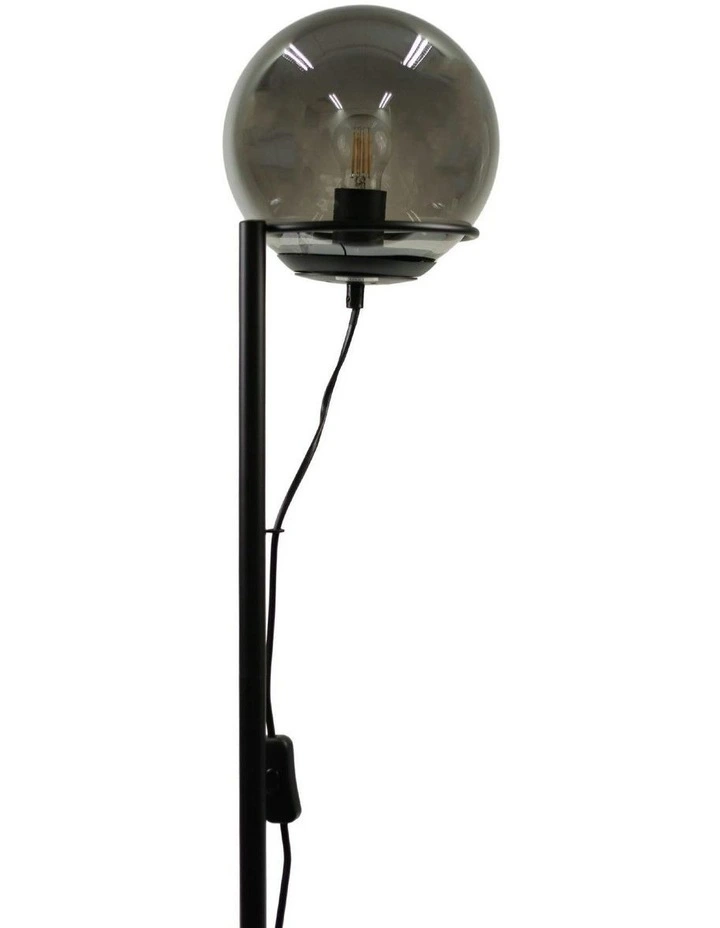 Smoky Glass Sphera Floor Lamp in Grey image 5