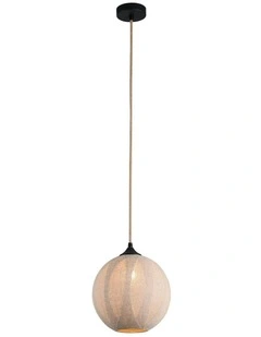 Round Vesselia Pendant Light in Beige