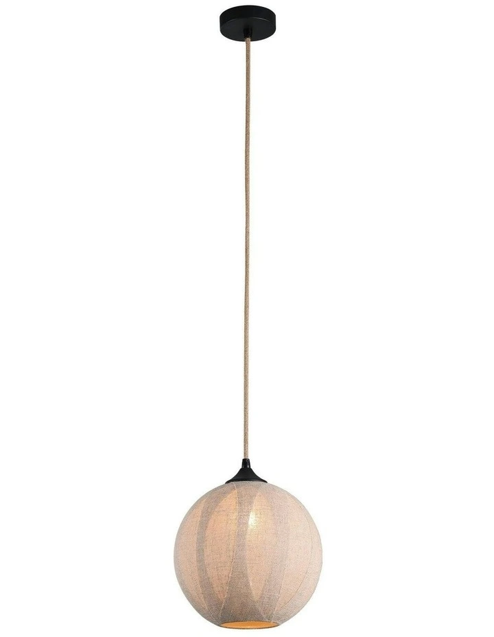 Round Vesselia Pendant Light in Beige image 1