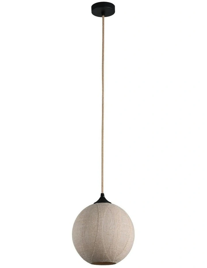 Round Vesselia Pendant Light in Beige image 2