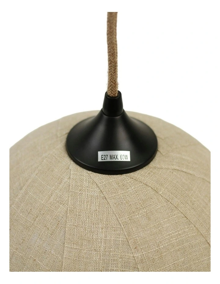 Round Vesselia Pendant Light in Beige image 6