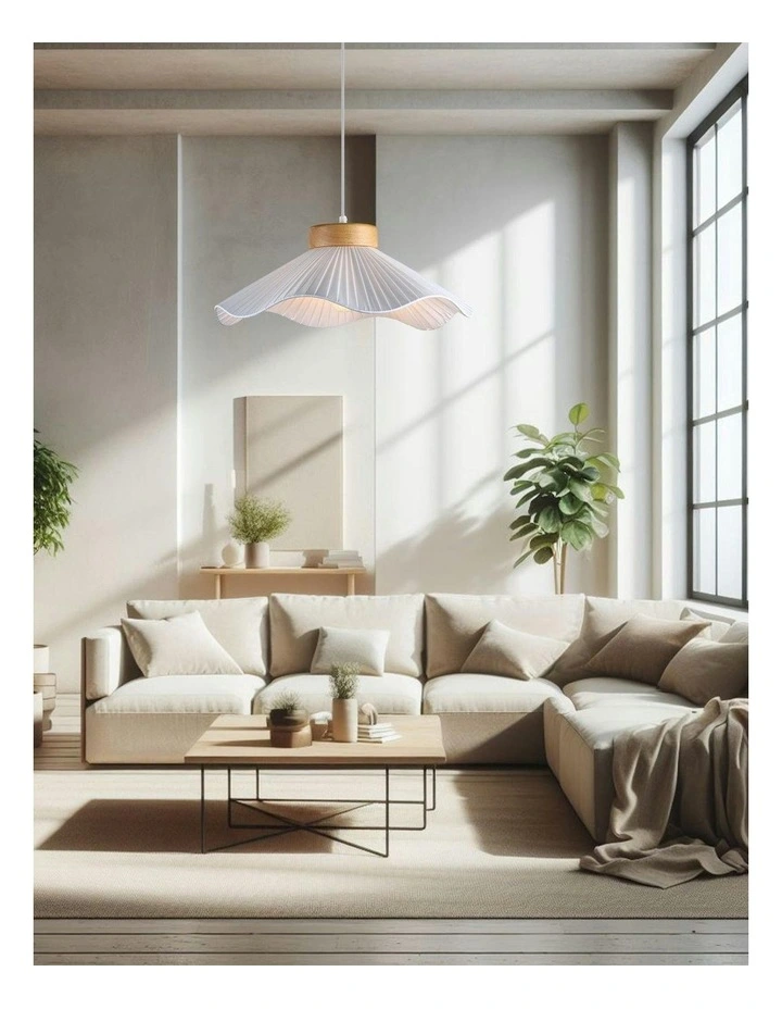 Seraphina Pendant Light Large in White image 3