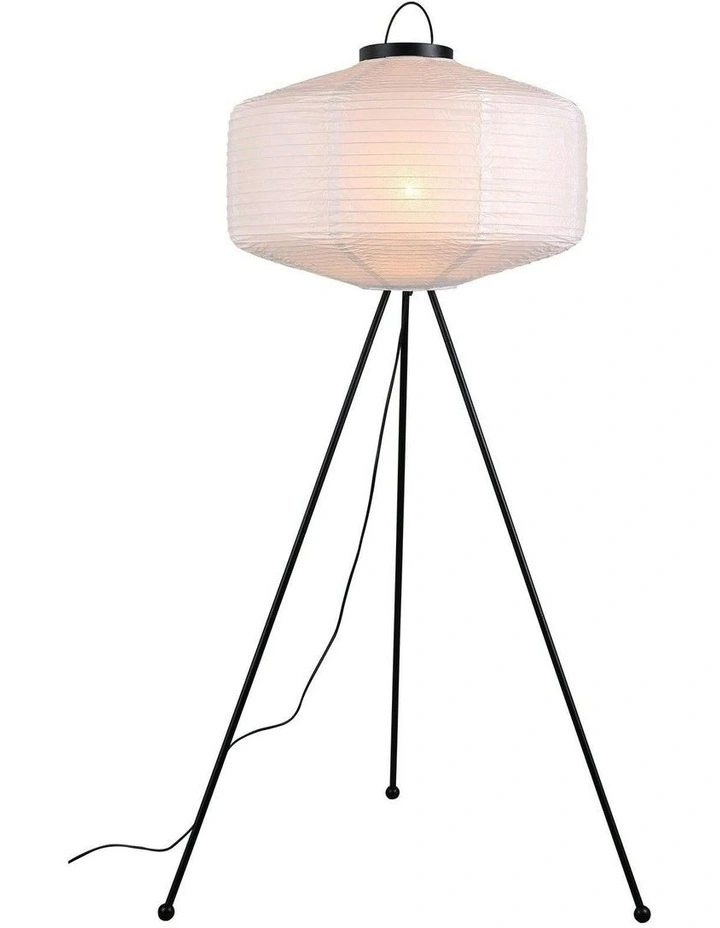 Seren Tripod Floor Lamp in White image 1
