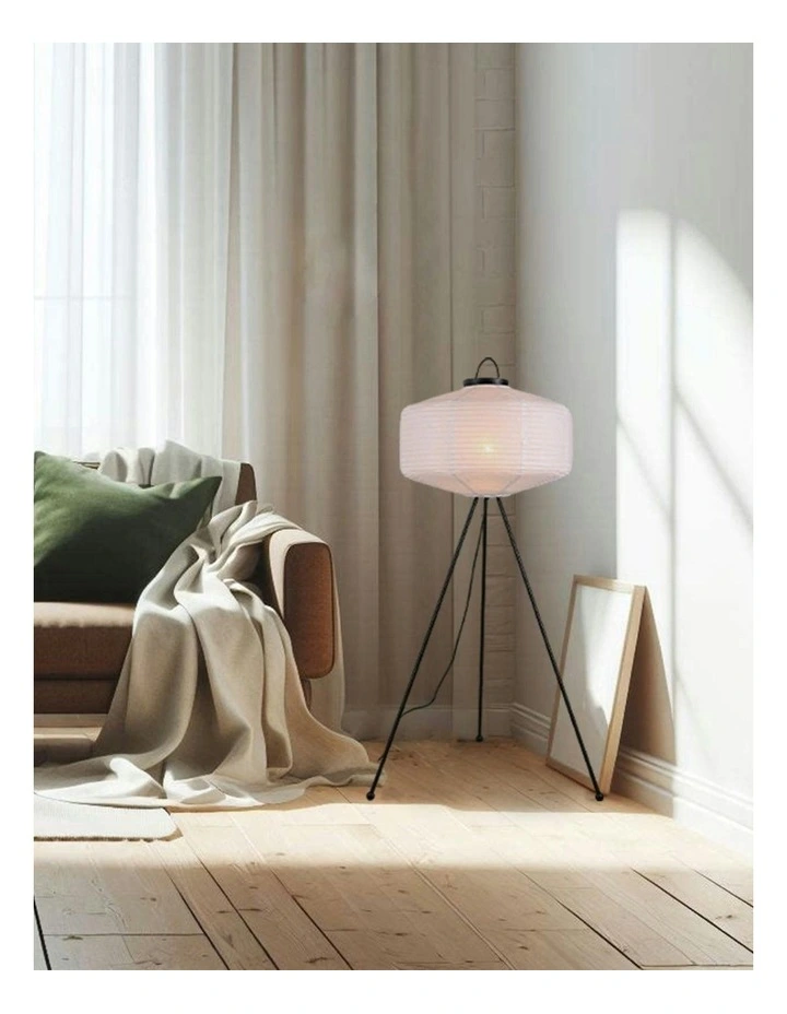 Seren Tripod Floor Lamp in White image 2