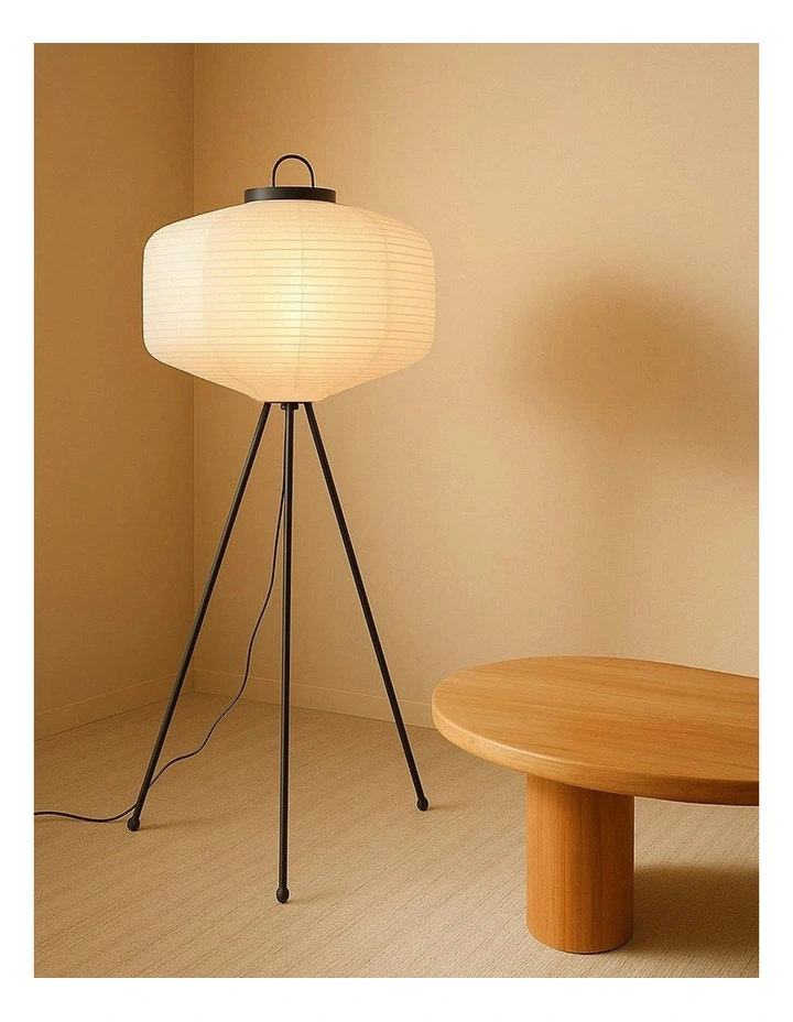 Seren Tripod Floor Lamp in White image 3