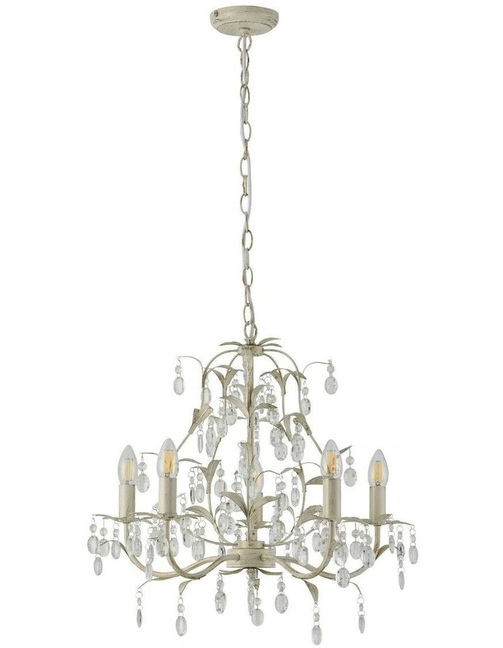 Stella Chandelier 5 Lights in Gold image 1