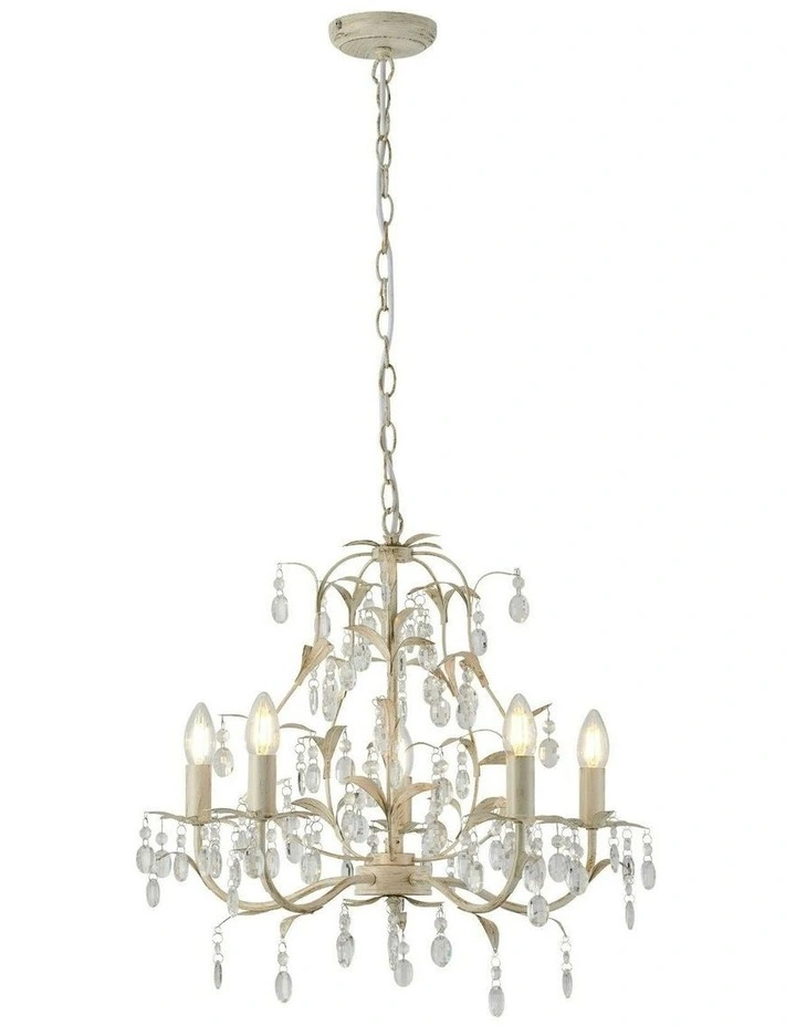 Stella Chandelier 5 Lights in Gold image 3