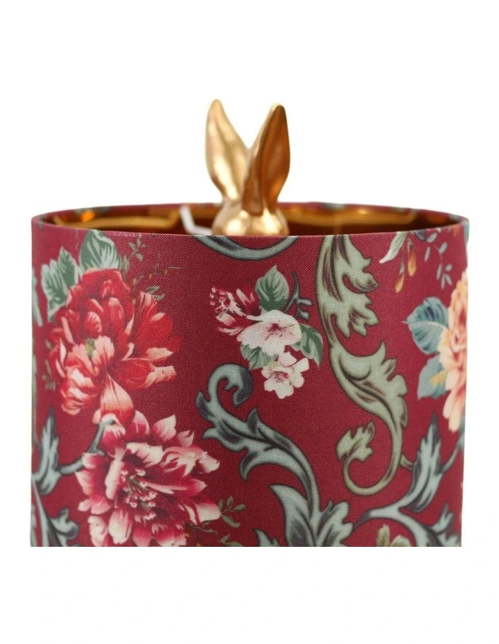 Thistle Rabbit Sitting Table Lamp in Gold image 3