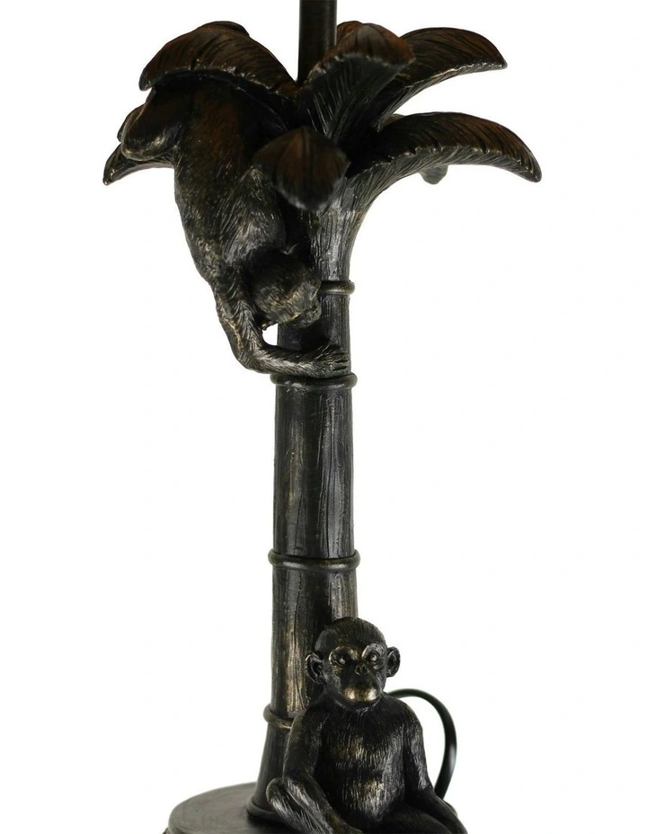Palmer Two Monkeys Table Lamp in Brown image 4