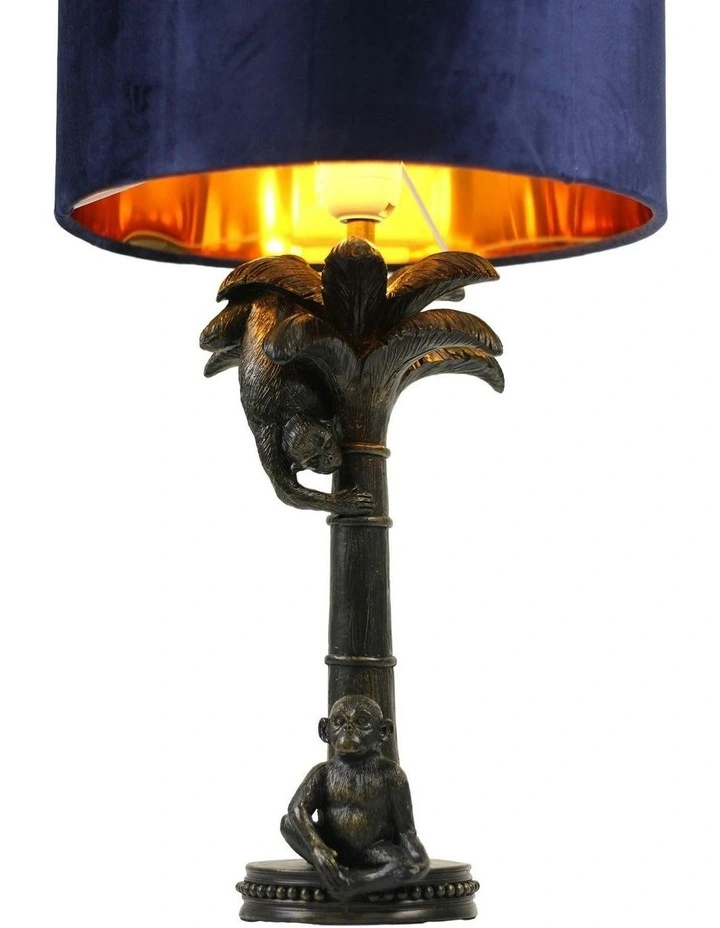 Palmer Two Monkeys Table Lamp in Brown image 7