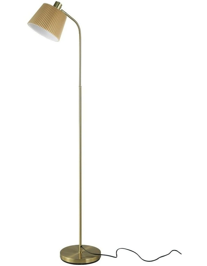 Ruston Floor Lamp in Gold image 1