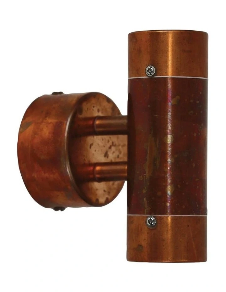 Comma Outdoor Up-Down 240V Wall Light 2 Pieces in Copper image 1