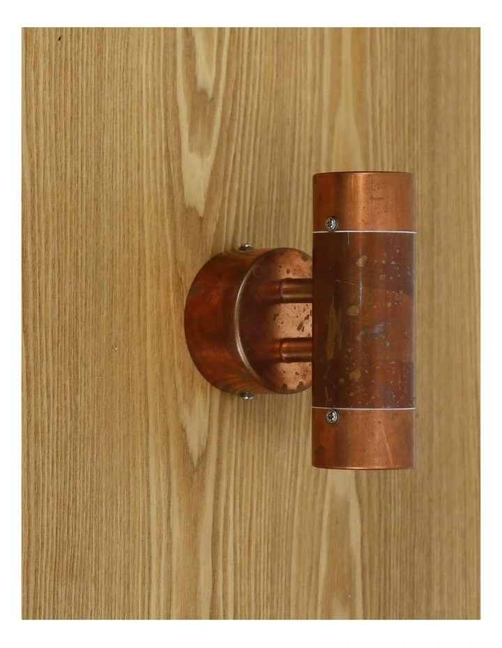 Comma Outdoor Up-Down 240V Wall Light 2 Pieces in Copper image 2