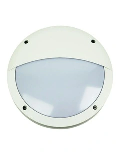 Tonato Eyelid Outdoor E27 Bulkhead Light in White