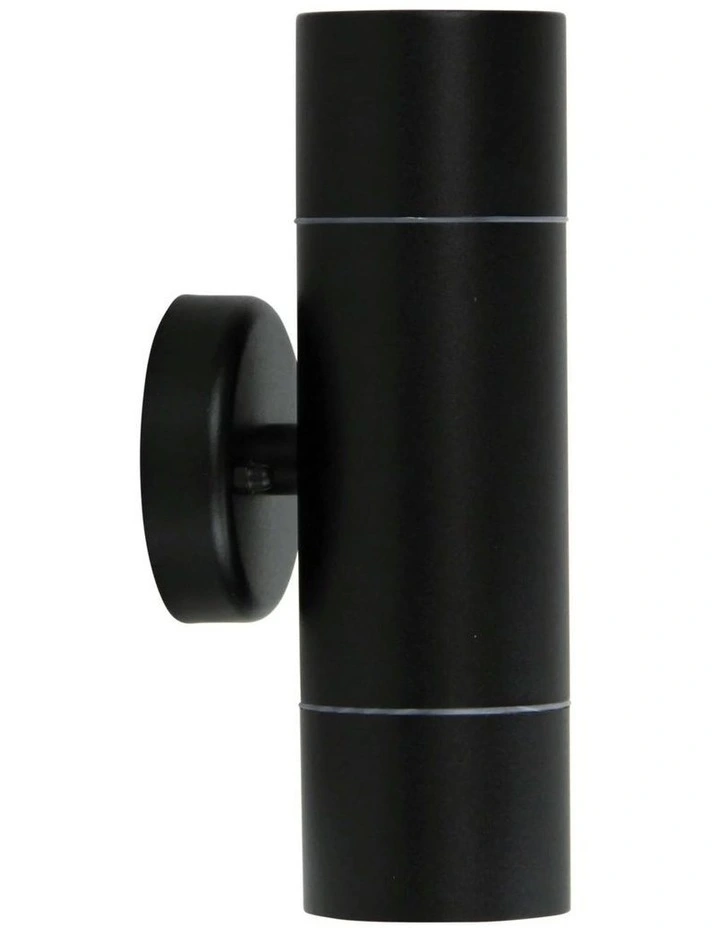 Zeta Up/Down LED Ready Wall Light 2 Pieces in Black image 1
