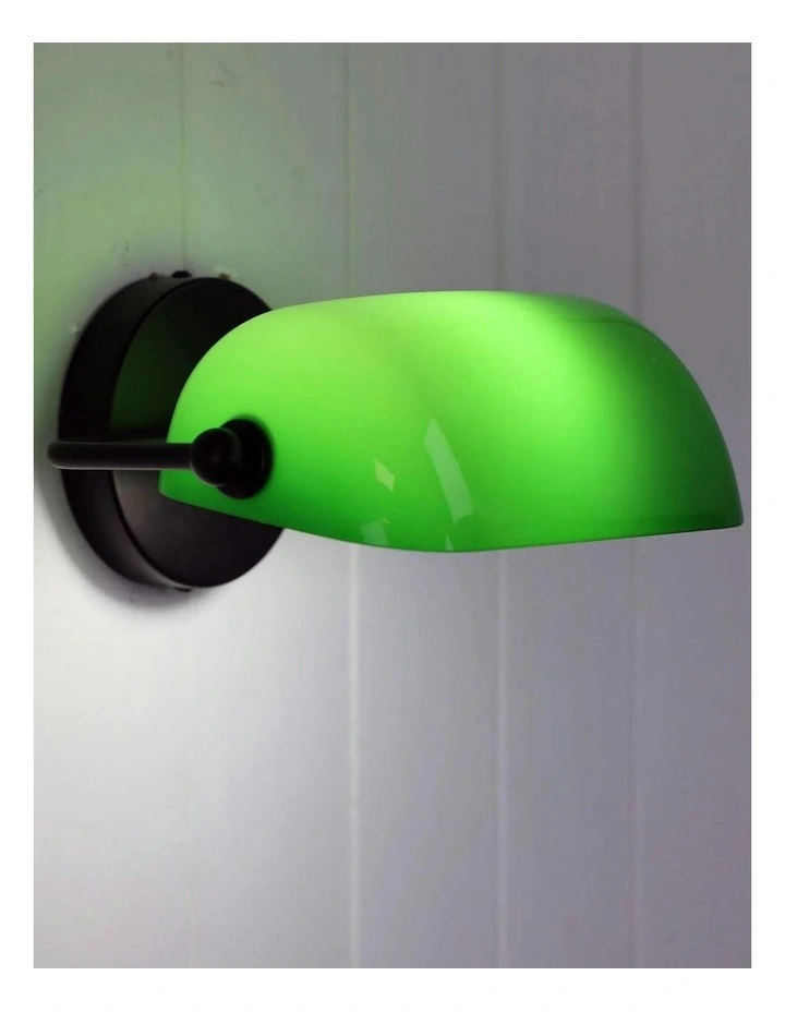Bankers Wall Light in Black image 2